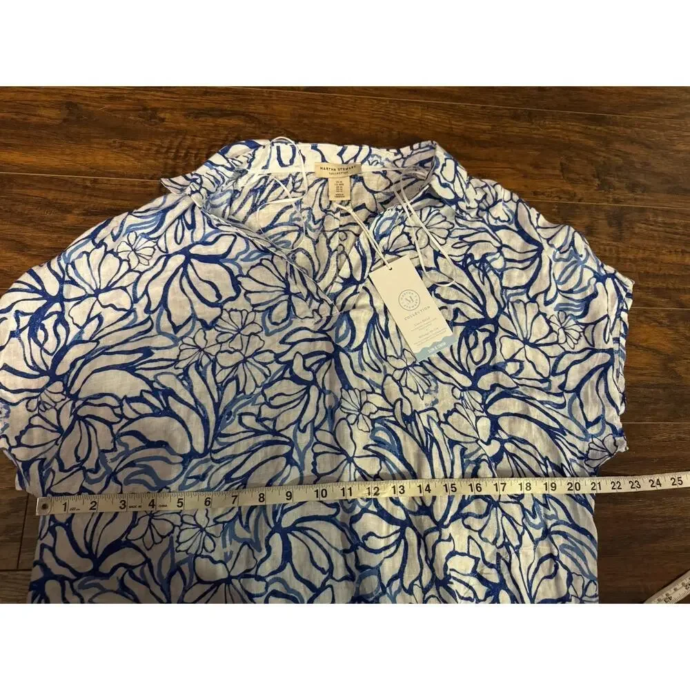 Martha Stewart Collection Women Sz M Resort Beach Swim CoverUp Dress NWT